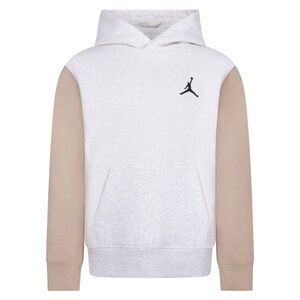 Jordan Boys Sail Heather and Black Hoodie Size Large